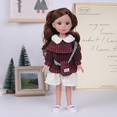 34cm Princess Doll with Outfits & Accessories Soft Vinyl Realistic