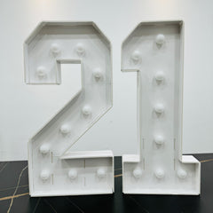 3D Number 73 Birthday Anniversary 10-80 ONE Easy Assembly Party Supplies