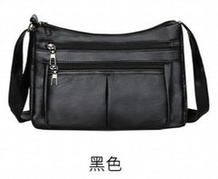 Soft Leather Multi-layer Crossbody Bag for Women