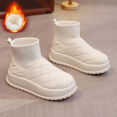 Women's Chunky Snow Boots Non-Slip and Warm Thick Bottom Shoes