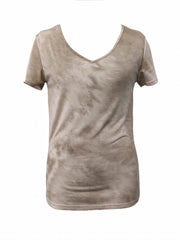 Tie Dye V-Neck Lounge Top Short Sleeve Women's Loungewear