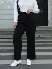  Sporty Pants Women's Plus Wide Leg Trousers