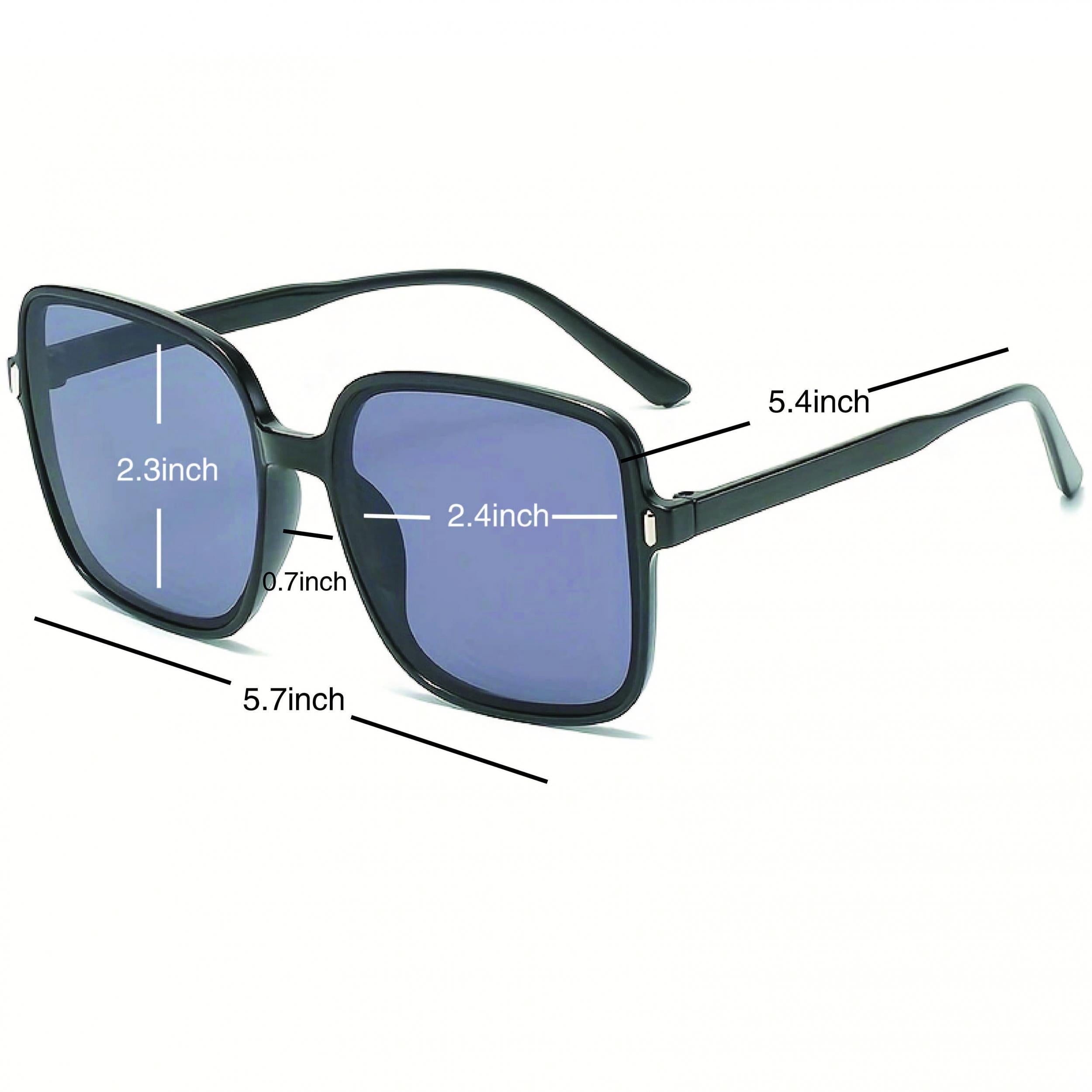 Oversized Square Sunglasses Casual Gradient Glasses UV400