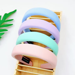 4pcs Colorful Sponge Headband Hair Accessories Women's Headwear