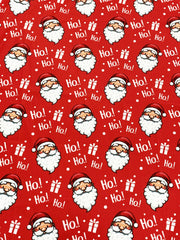  Santa Claus Print Open Front Cardigan