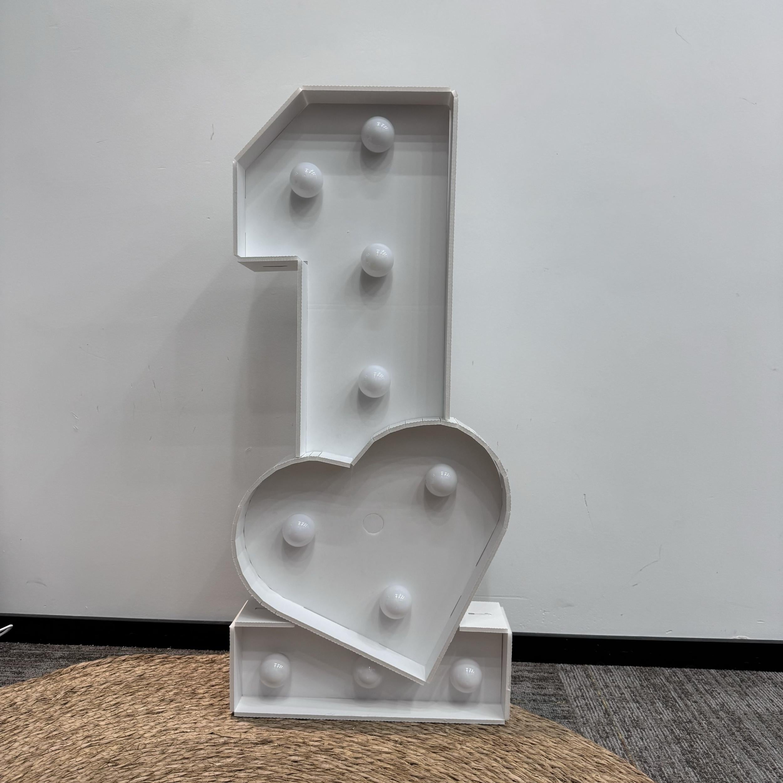 3D Number 73 Birthday Anniversary 10-80 ONE Easy Assembly Party Supplies