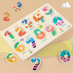 Educational Wooden Puzzle Set for Kids Alphabet Learning Kit