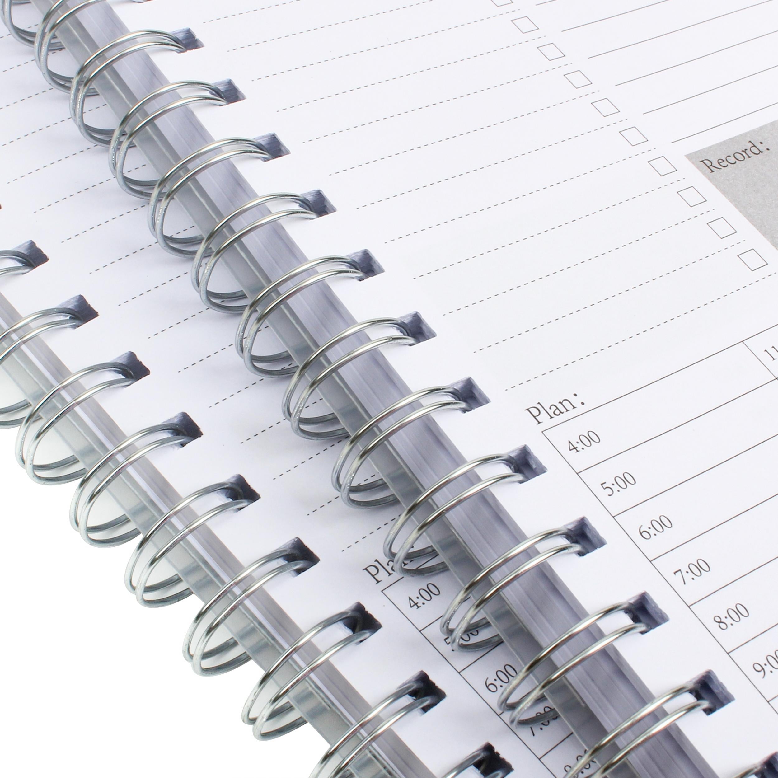 Daily Planner Undated Hourly Schedule To Do List Notes Meals