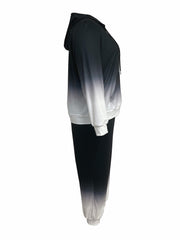  Ombre Print Hoodie & Joggers Set