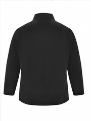  Solid Split Lapel Collar Open Front Slim Fit Blazer
