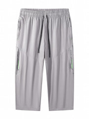 Kids Casual Drawstring Cropped Shorts