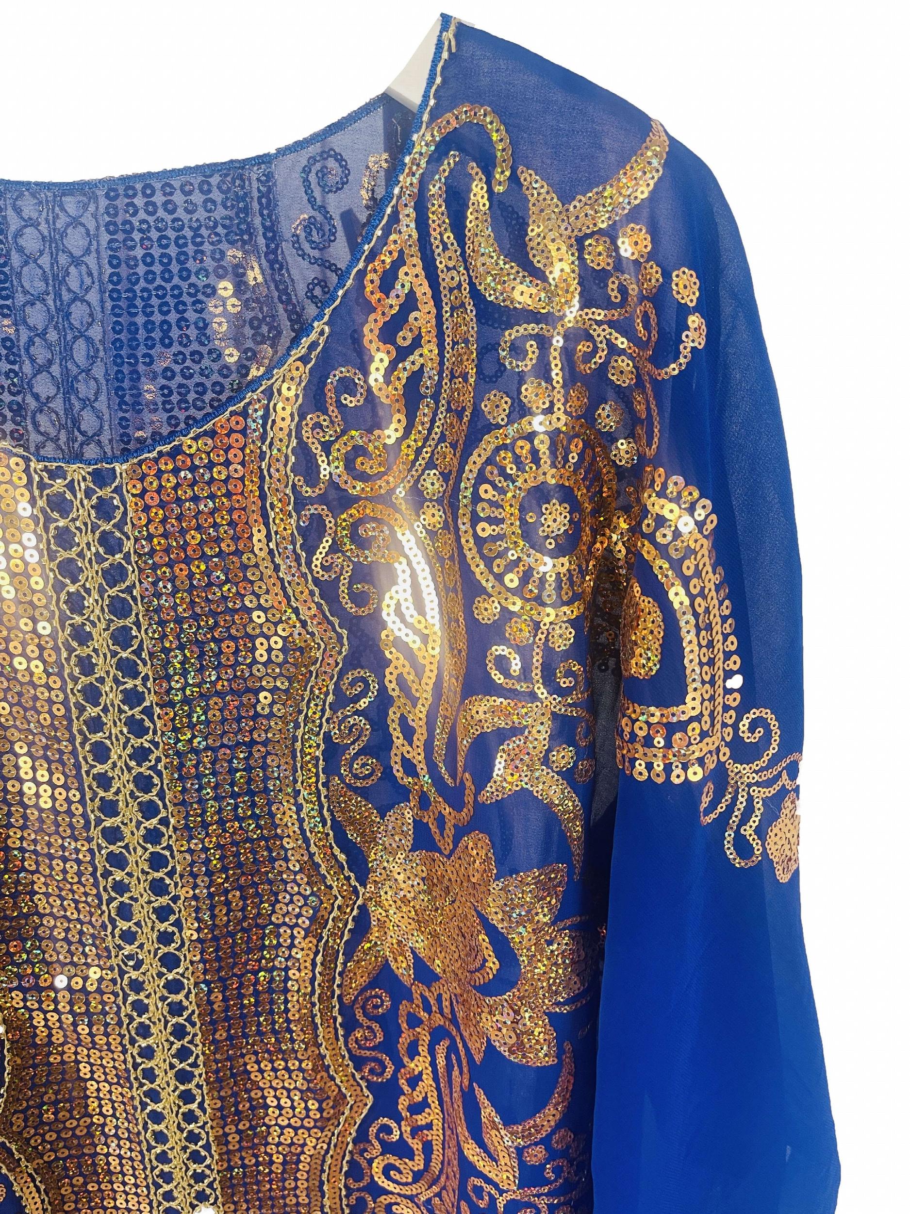  Women's African Sequin Embroidered Dashiki Dress