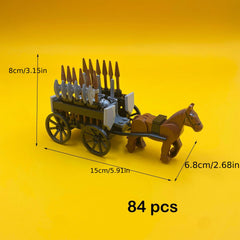 Building Blocks Ancient Carriage Toy Set