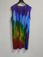 Tie Dye Tank Dress with Pockets - Plus Size
