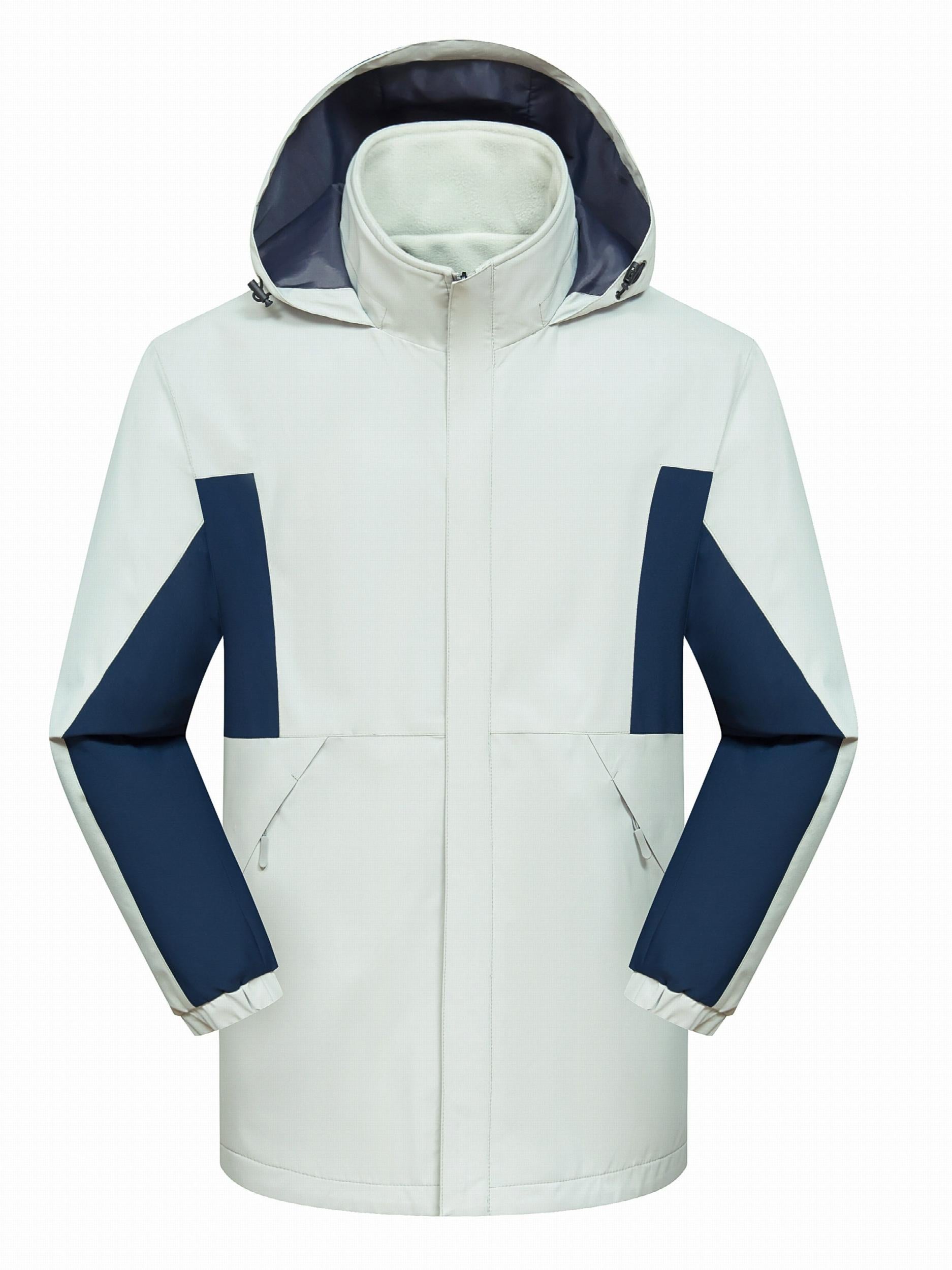 Winter Waterproof Windproof Lightweight Hooded Jacket Thermal Zip Up