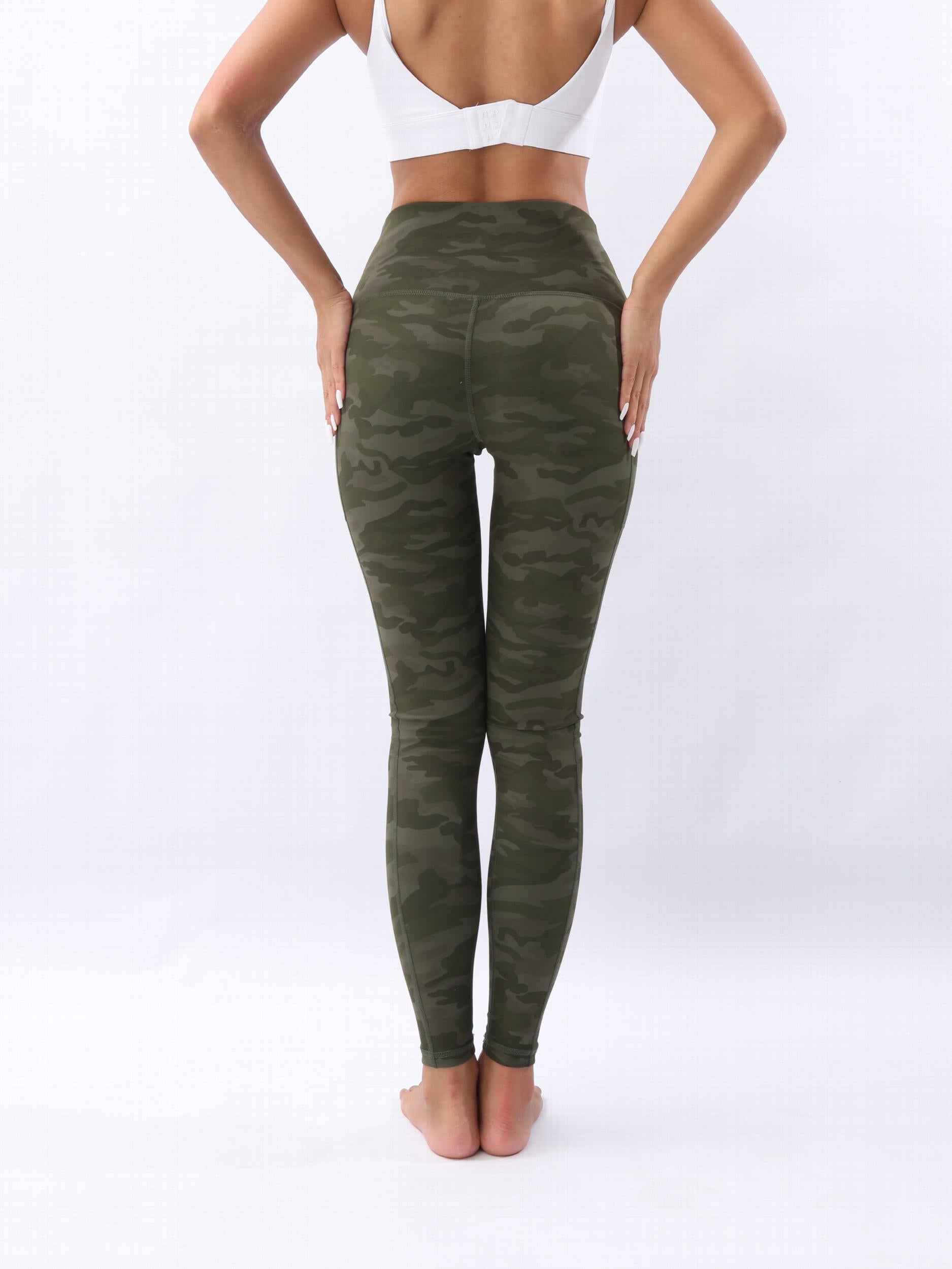 Camouflage Print Yoga Pants High Waist Workout Leggings