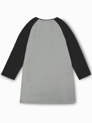  Nightdress Women's Plus Letter Print Raglan Sleeve Round Neck
