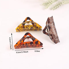 Triangle Vintage Hollow Hair Claw Resin Shark Claw Large Hair Accessories