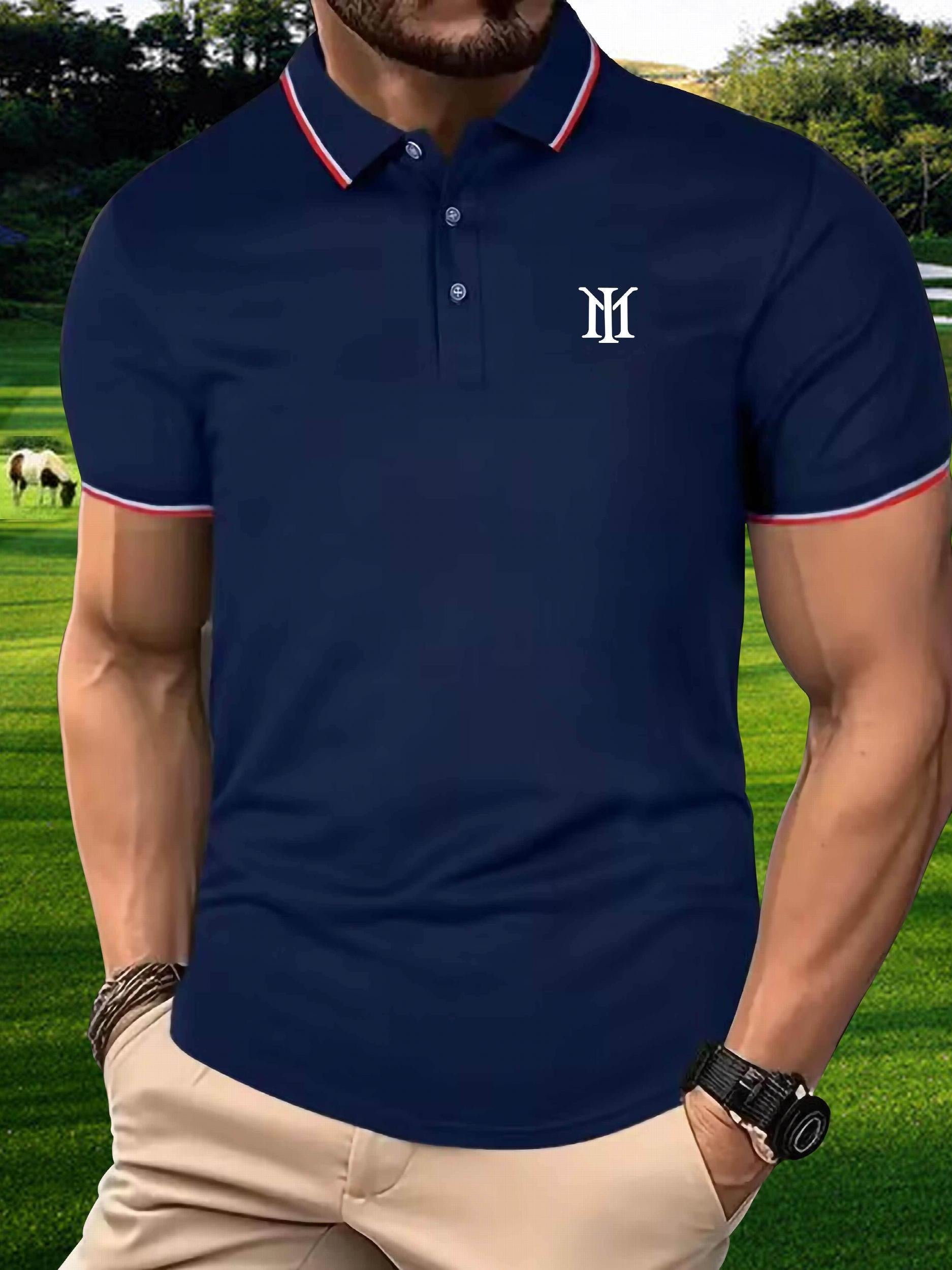 Symbol Pattern Men's Custom Fit Polo Shirt