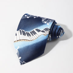 Men's Violin Piano Music Party Fun Tie