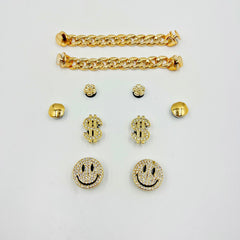 Smile Face Shoe Buckle Clogs DIY Decoration
