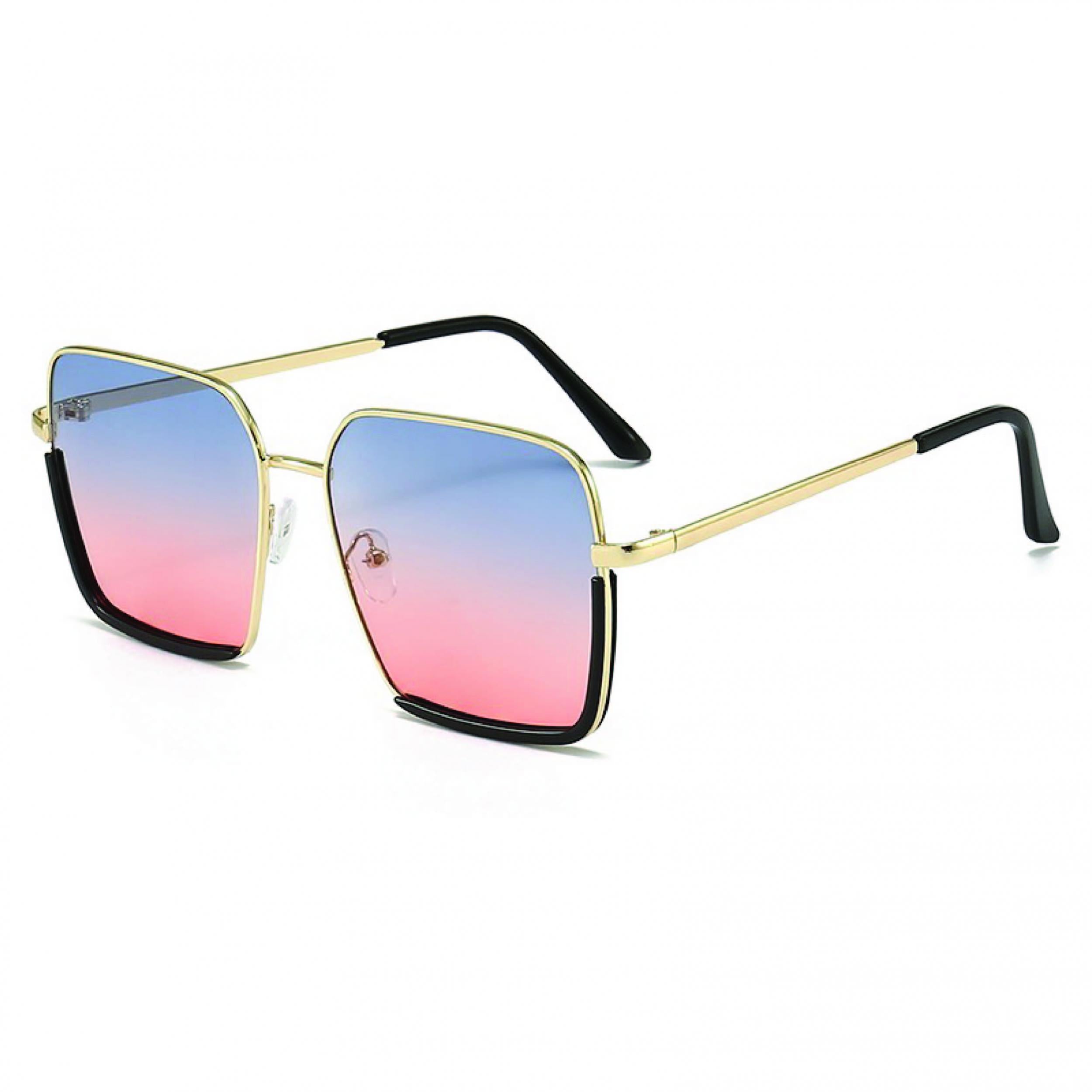 Ombre Lens Sunglasses Metal Frame UV400