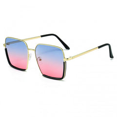 Ombre Lens Sunglasses Metal Frame UV400