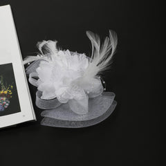Faux Feather Mesh Head Piece Women's Hair Accessories