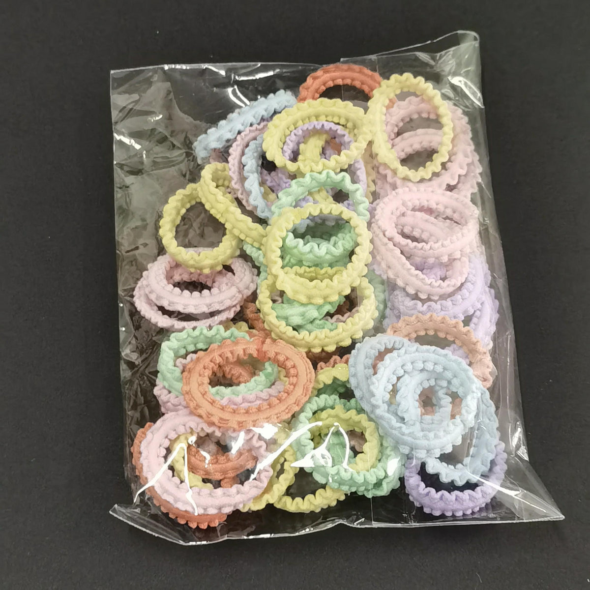 50pcs Small Candy Hair Tie Braid Ponytail Hair Accessories for Girls Kids Women