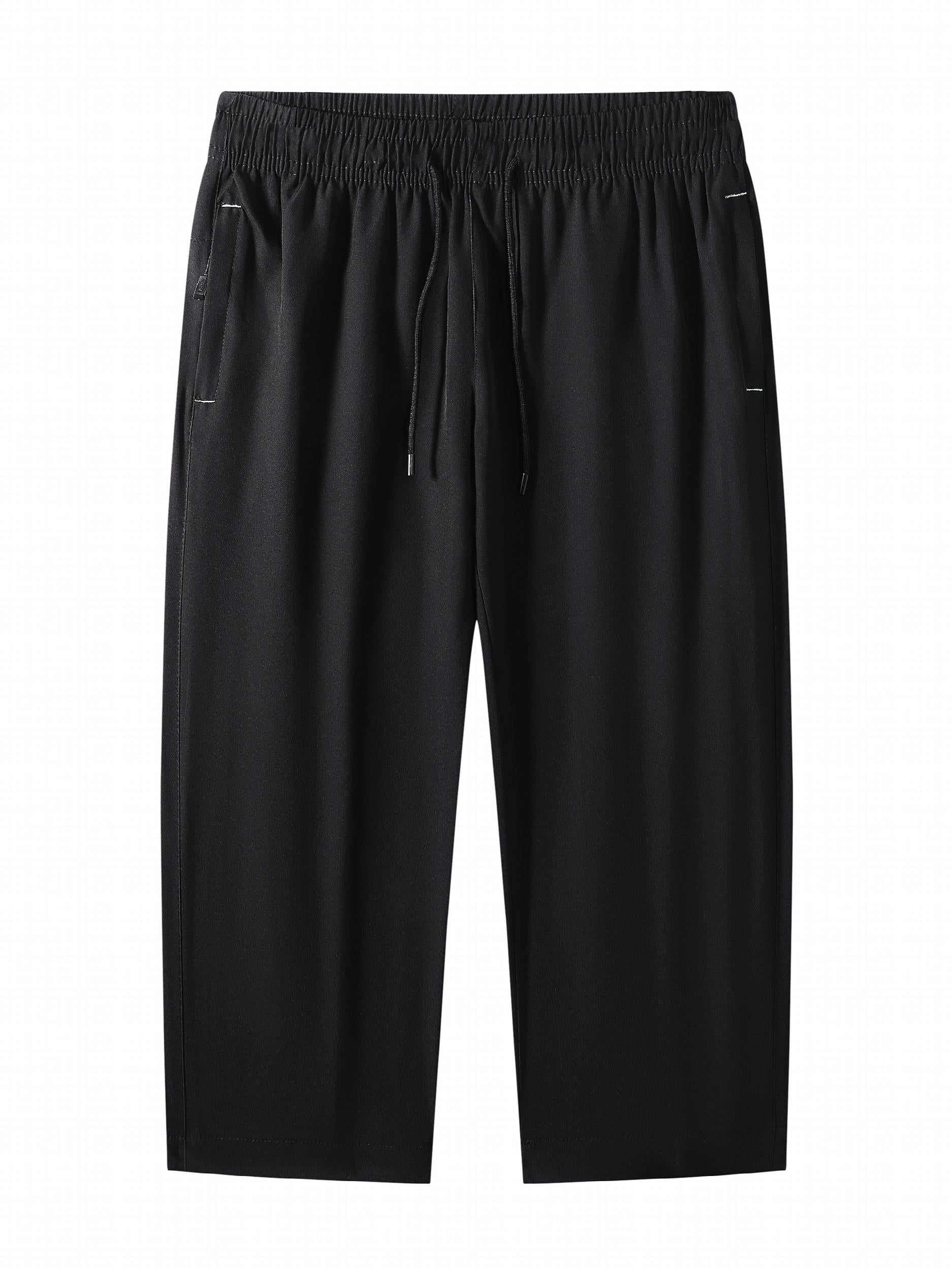 Boys Stylish Solid Jeans Cropped Pants Bottoms With Pockets