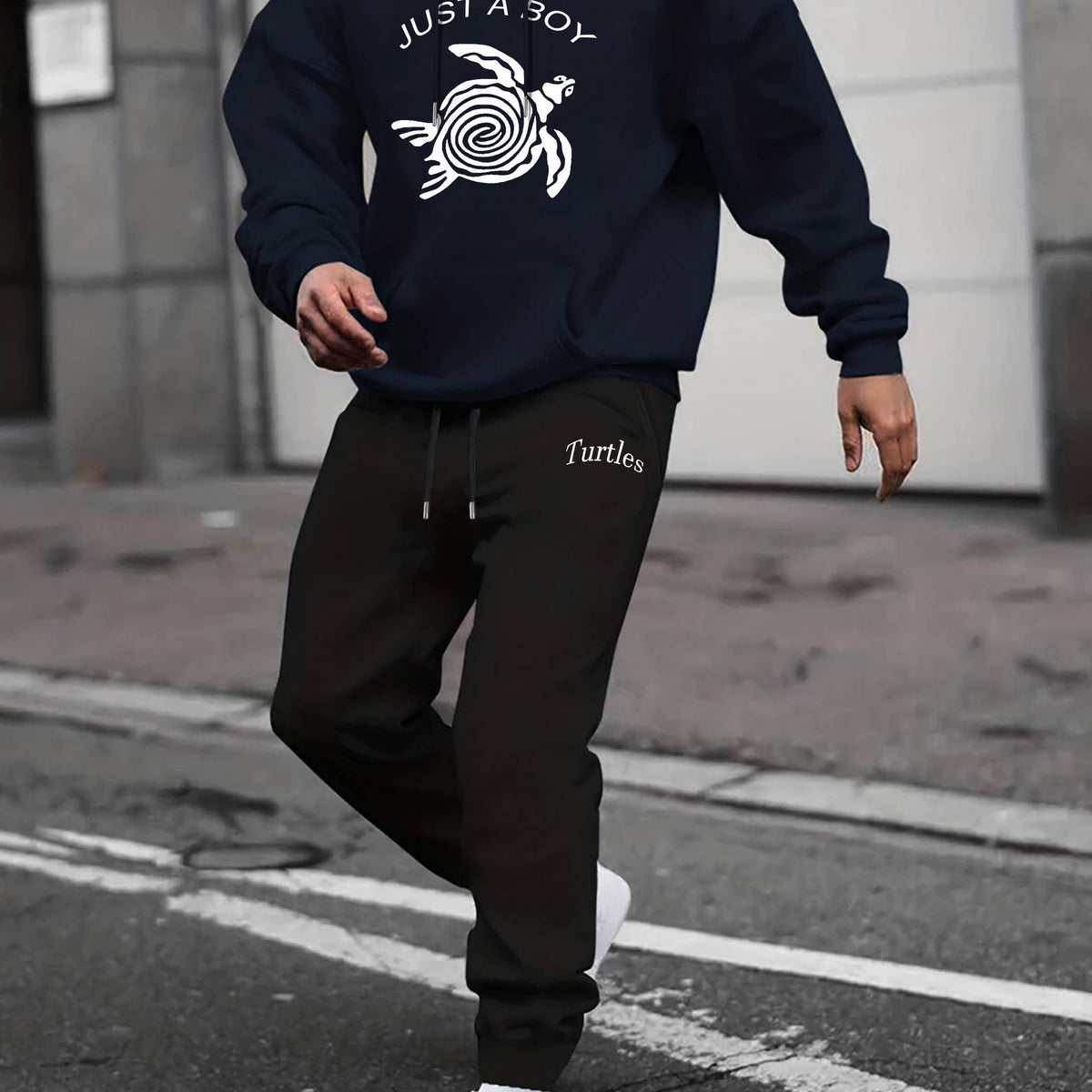 Boy Turtle Print 2Pcs Outfits for Winter Fall
