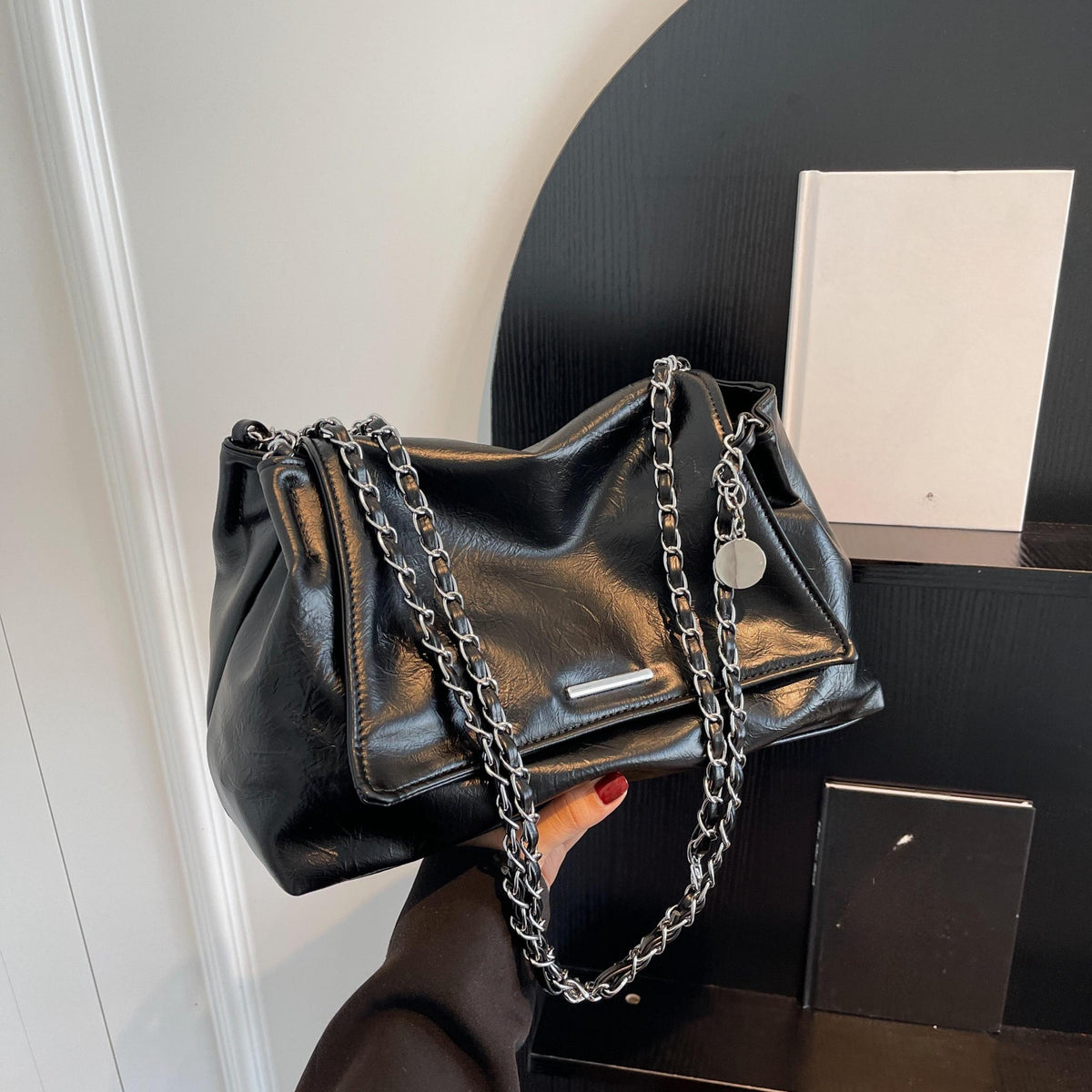Vegan Crossbody Bag PU Hobo Bag Women's Stylish Handbag
