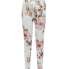 Floral Pattern Yoga Pants High Stretch Leggings