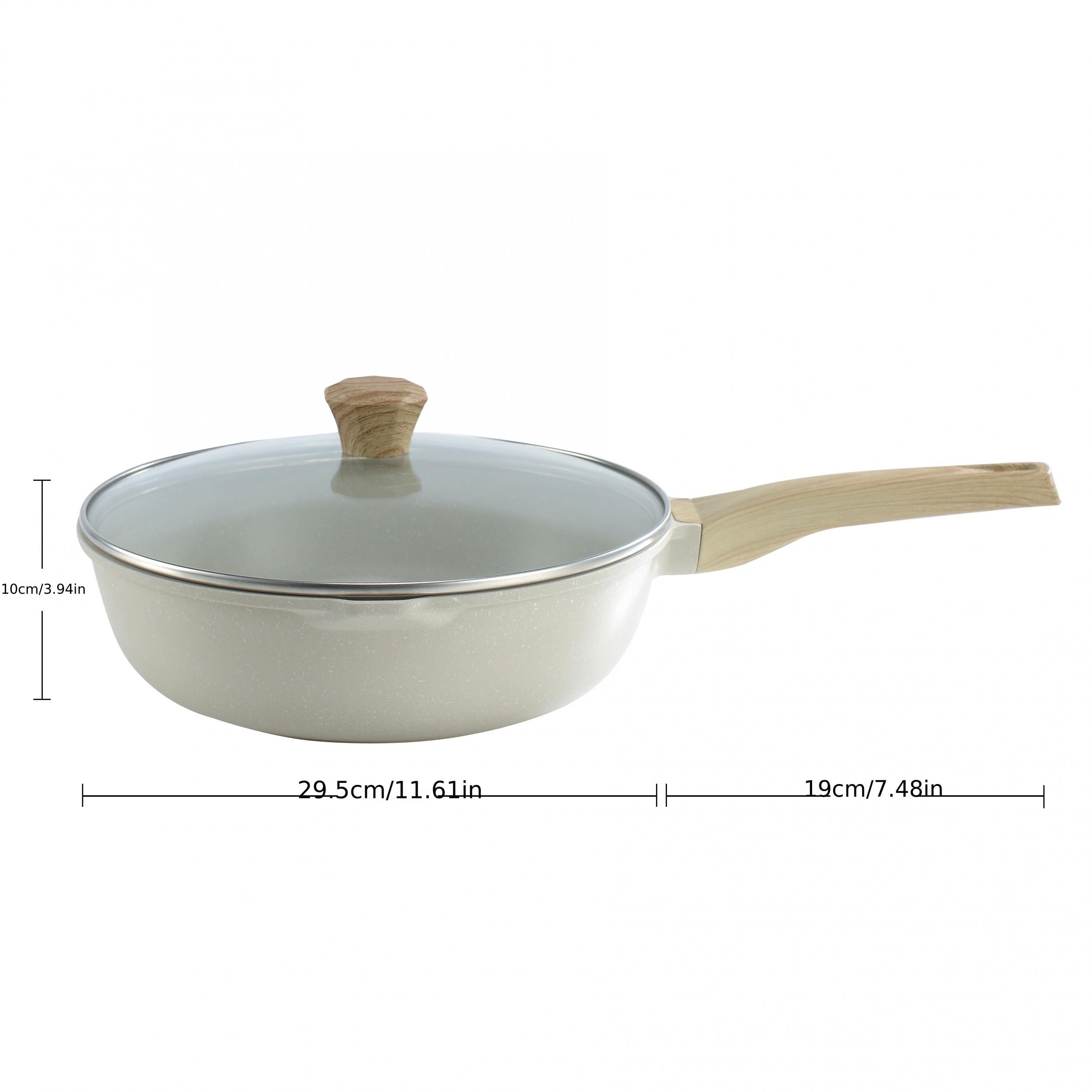Nonstick Wok Pan for Induction Cooktop Easy to Clean Durable