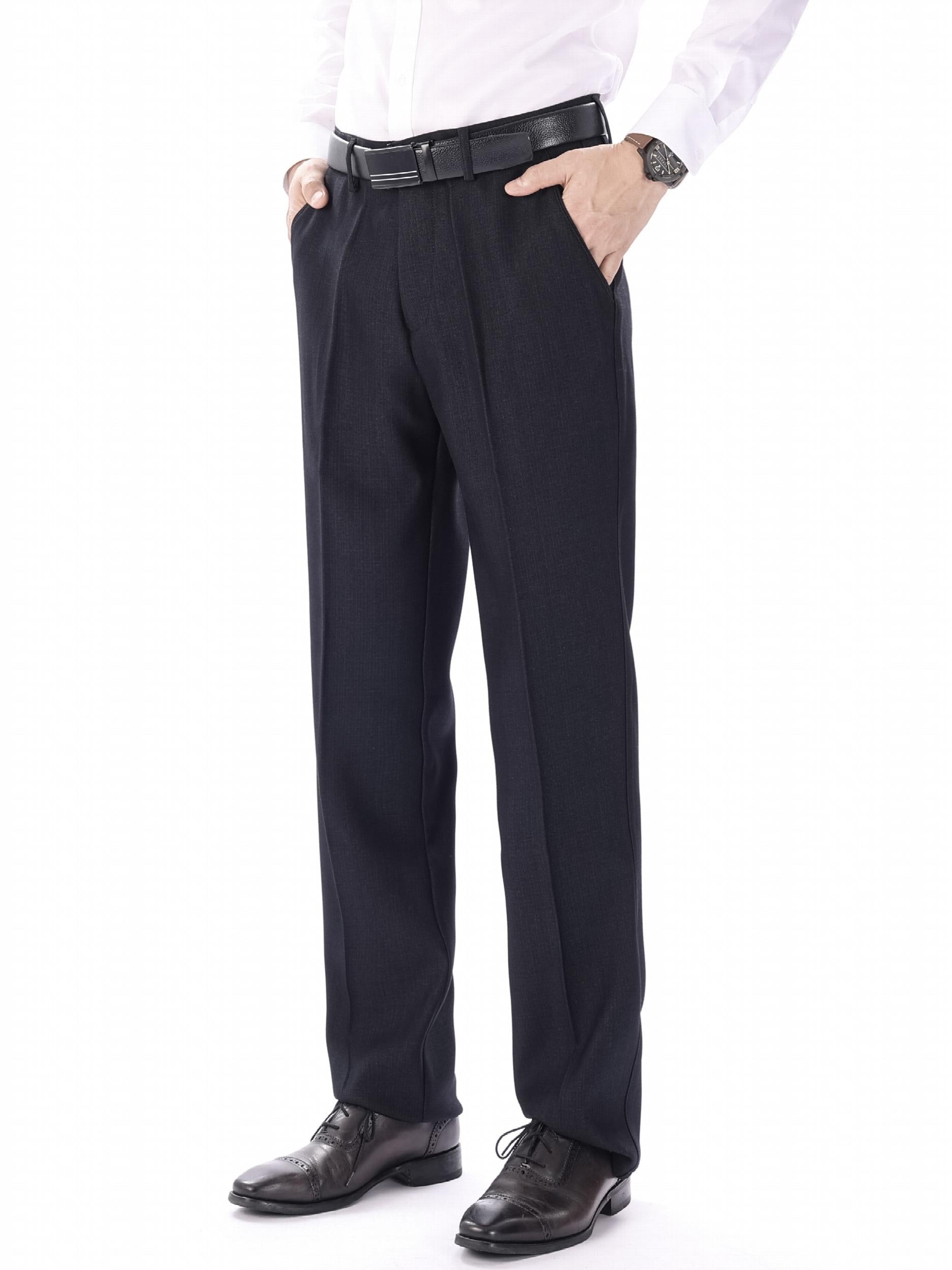 Men's Classic Straight Leg Dress Pants for Business