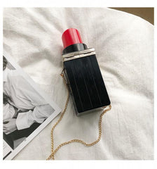 Vintage Lipstick Shape Evening Bag Wedding Party Clutch Handbag