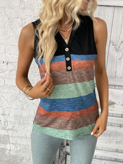V-neck Tank Top for Summer Women's Clothing