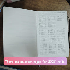 A5 Thickened Lined Notebook with Strap - 320 Pages