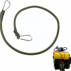 Elastic Rope Carabiner Tie Down Straps for Outdoor Tent Camping