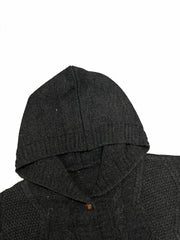  Cable Button Up Hooded Jumper