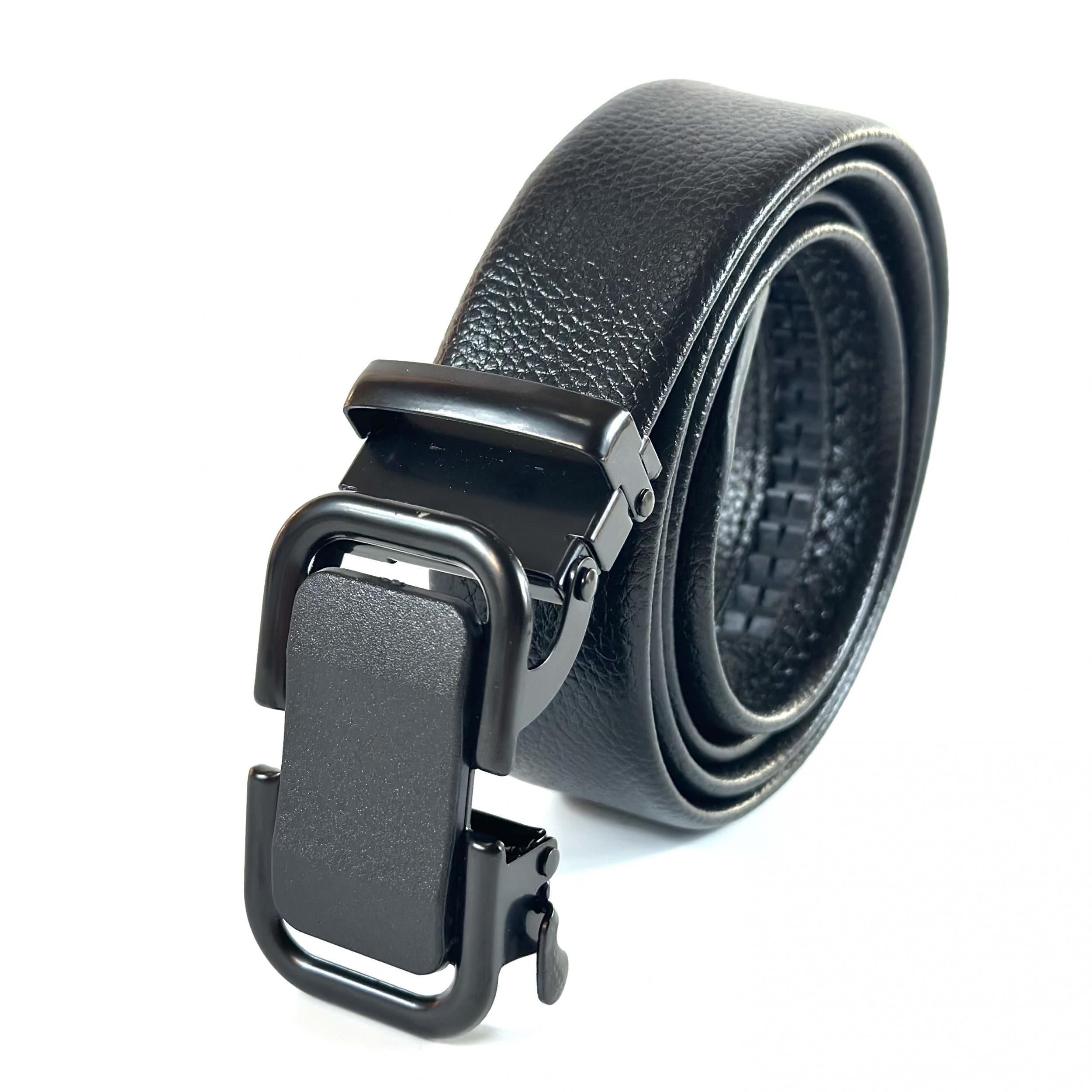 Men's Business Automatic Buckle PU Leather Belt Birthday Gift
