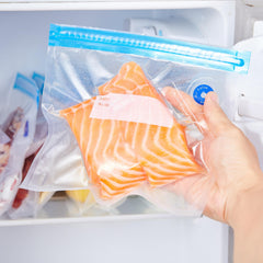 Vacuum Sealer Bag with Hand Pump, Clips - Food Storage Bag