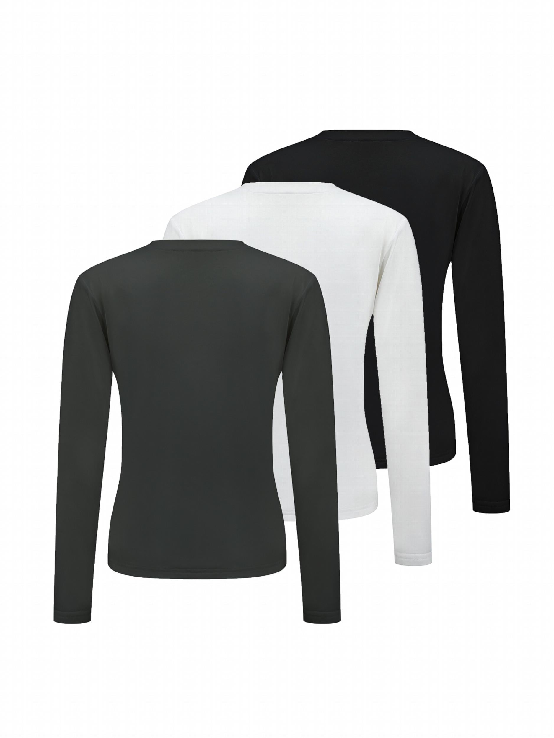 Women's Thermal Tops Long Sleeve Round Neck Base Layer