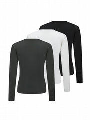 Women's Thermal Tops Long Sleeve Round Neck Base Layer