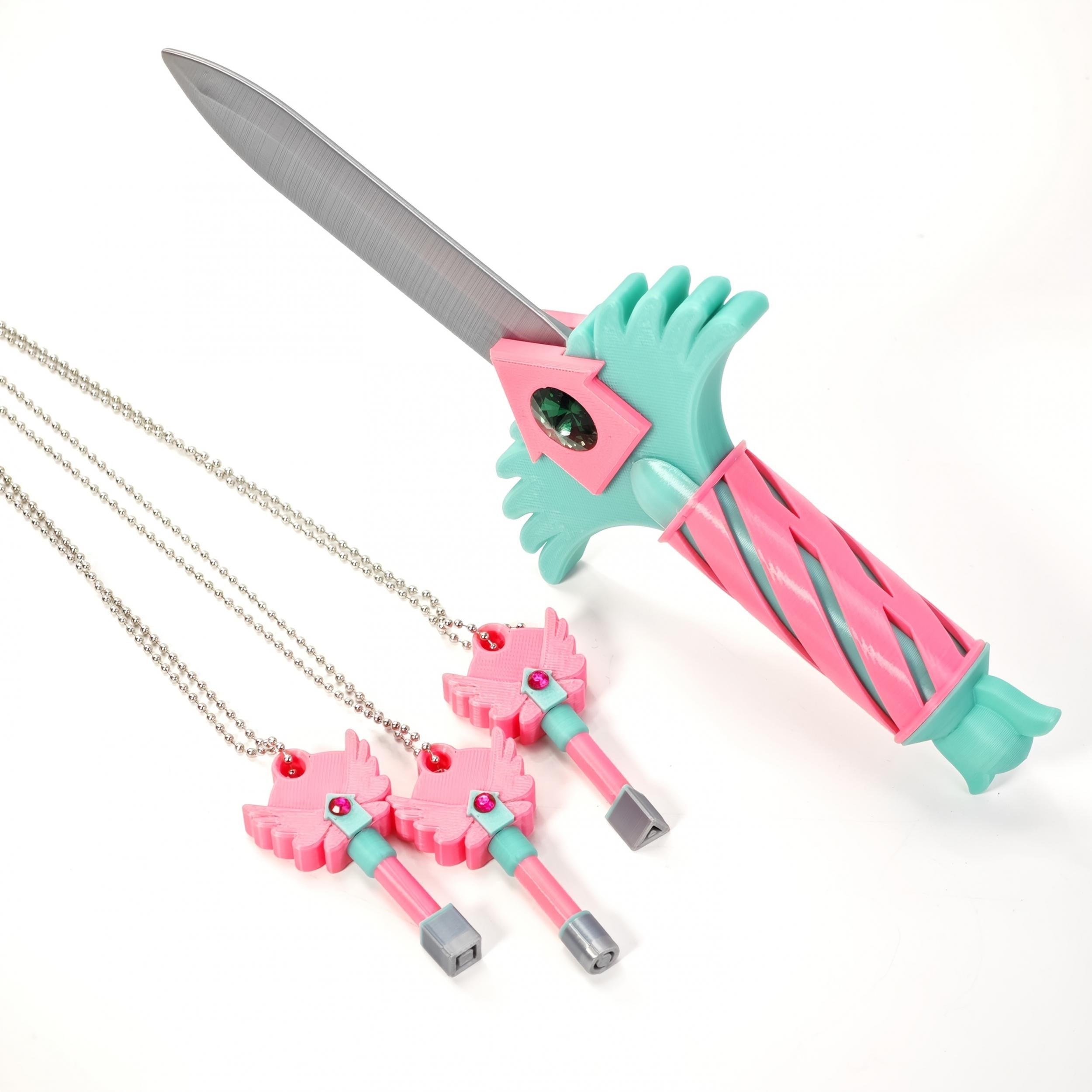 Hide&Seek Dagger Game Accessory Cosplay Keychain Necklace