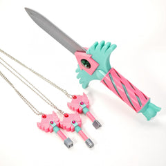 Hide&Seek Dagger Game Accessory Cosplay Keychain Necklace