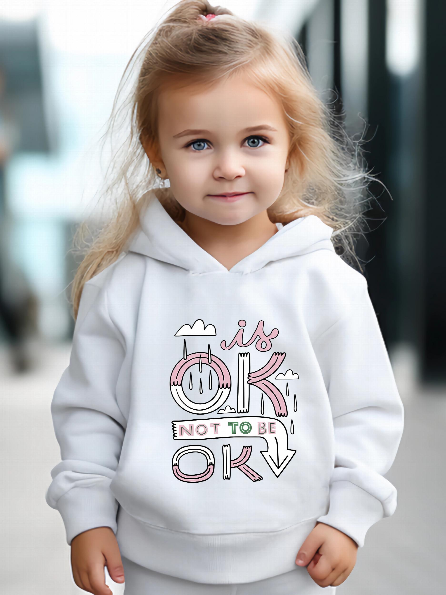 2pcs Cloud Print Hoodie Jogger Set for Girls