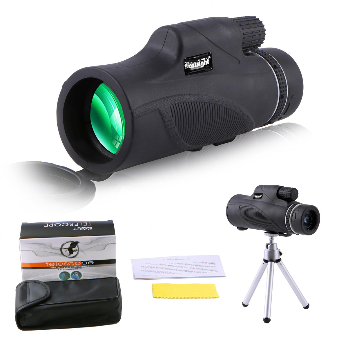 HD12X50 Monocular Telescope For Adults & Kids