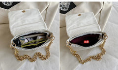 Women Clutches Thick chain Shoulder bags PU Leather Crossbody Bags