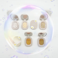 Glitter Eyeshadow Powder Compact Pearly Polarized Monochromatic Eyeshadow